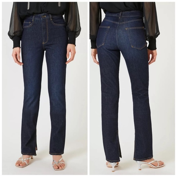 Anthropologie Denim - Anthropologie Pilcro The Split Straight Jeans Size 27 Dark Wash